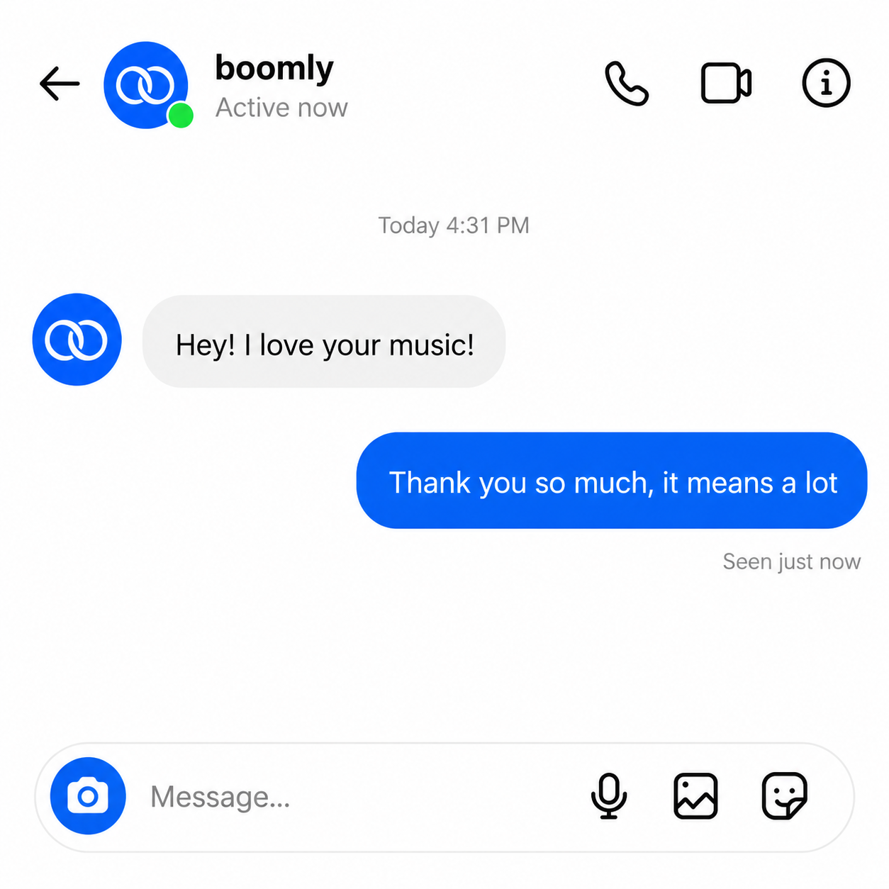 Boomly DM automation — auto-reply to incoming DMs